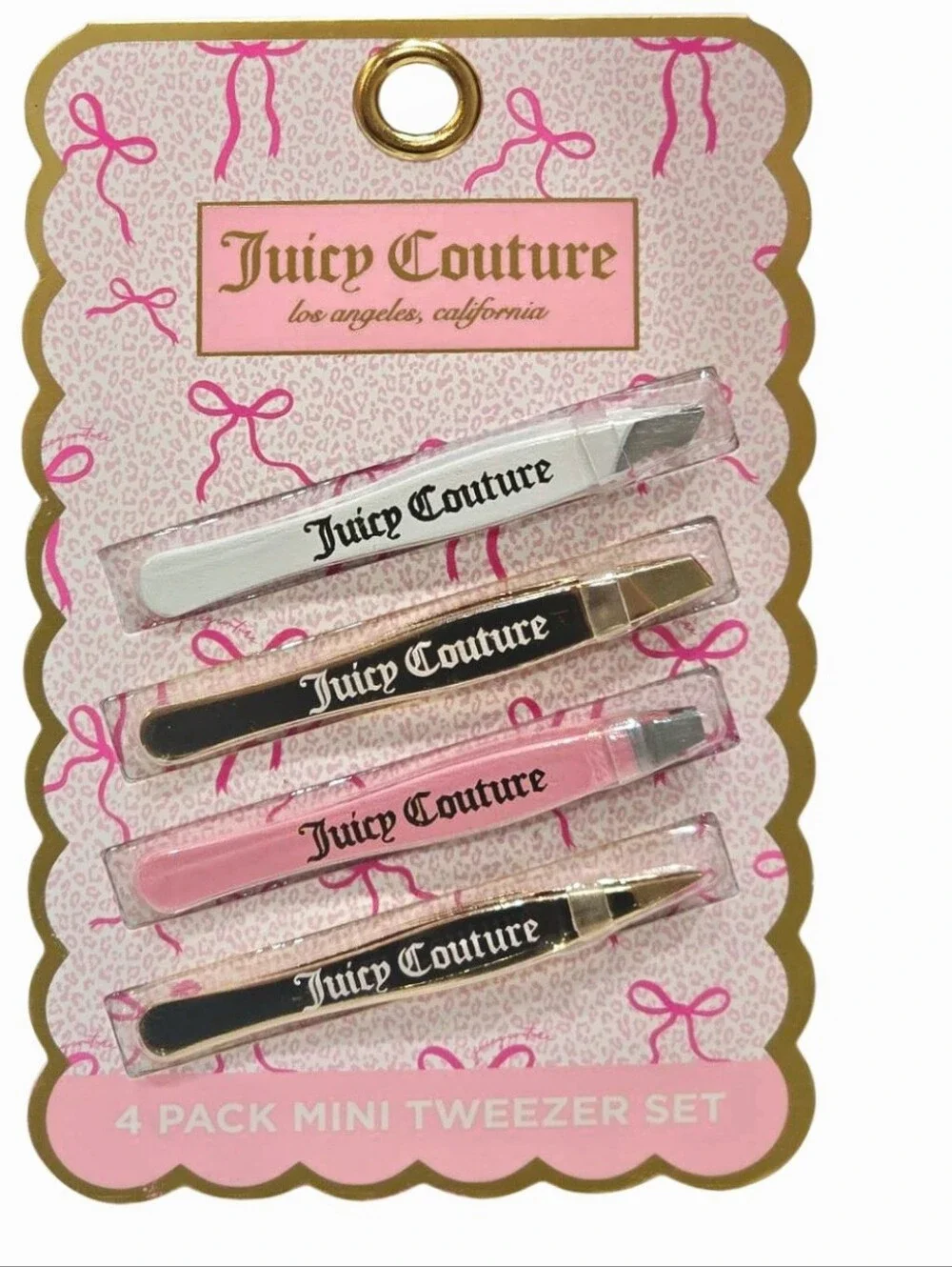 Juicy Couture 4-PK Logo Mini Tweezer Set